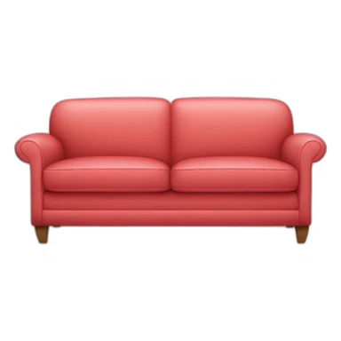 pale red sofa sticker