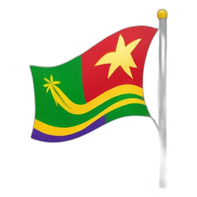 Guadeloupe drapeau sticker