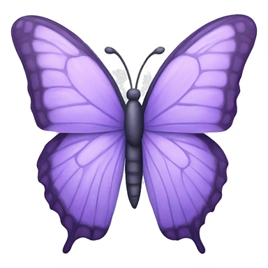 Pastel purple butterfly sticker