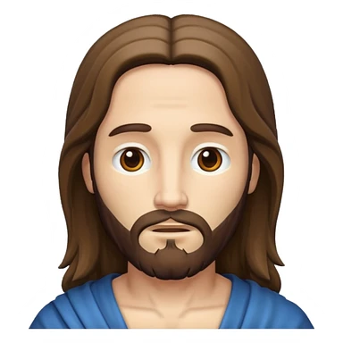 Jesus with white skin sticker