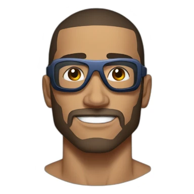 Mma  Fighter  with lunette sticker