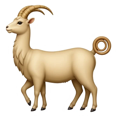 capra ornata di gioielli  sticker