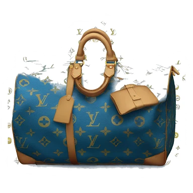 Blue louis vuitton keepall sticker
