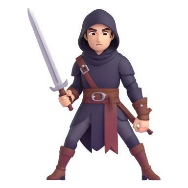 rogue thief with daggers sticker