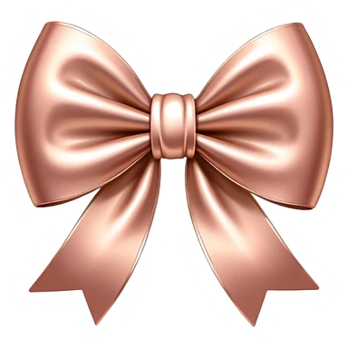 Rose gold bow sticker