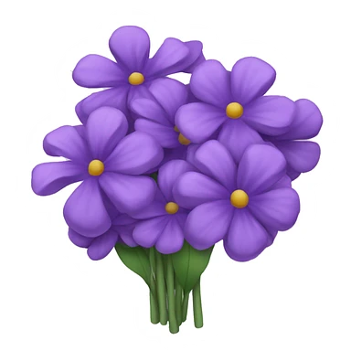 Purple flower bouquet sticker