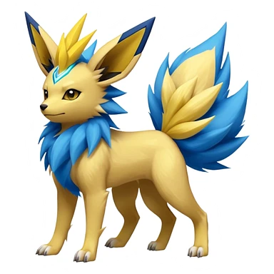 Jolteon-Luxio-Manectric-Fakémon-hybrid-creature (full body)  sticker