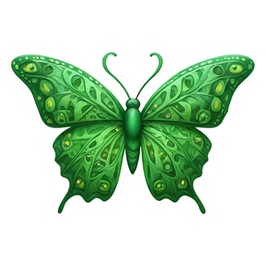mariposa verde sticker