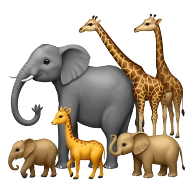 Zoo animals sticker