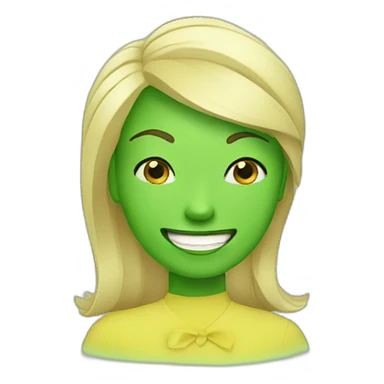 Greenchic happy sticker