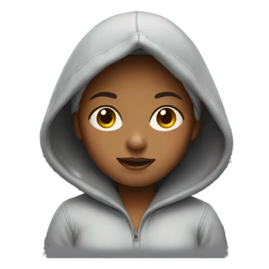 Girl wearing a Hoodie sticker