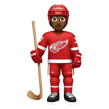 detroit red wings hockey player, full body sticker