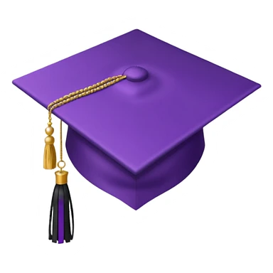 lilac standard graduation cap sticker