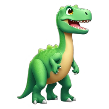 Dinosaure with love arround him sticker