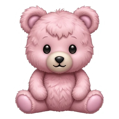 light pink adorable teddy bear sticker