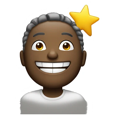 Star smiling sticker