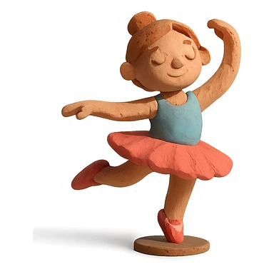 girl doing ballet sticker