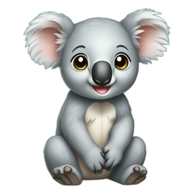 cute baby koala sticker