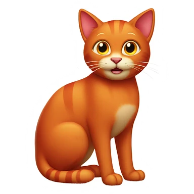 red cat emoji sticker