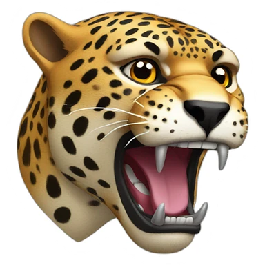 the angry jaguar sticker