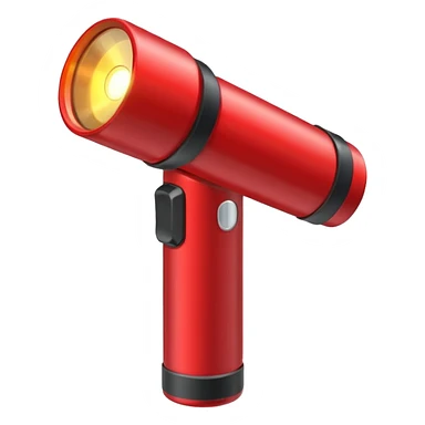 red flashlight sticker