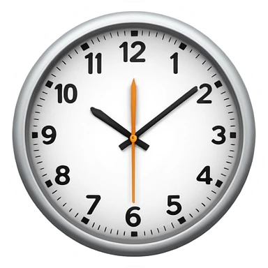  9:30 - 11:00 clock sticker