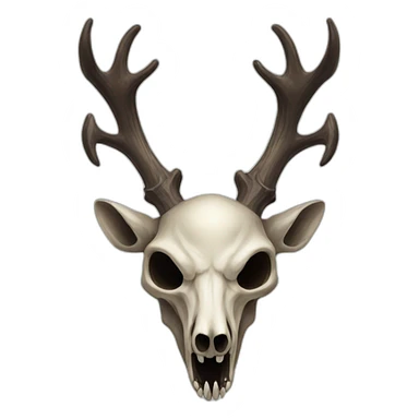Wendigo with deer skull head  sticker