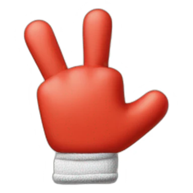 mickey mouse glove thumb up sticker