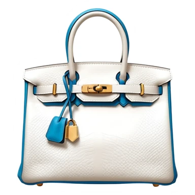 hermes birkin white himalayan bag sticker