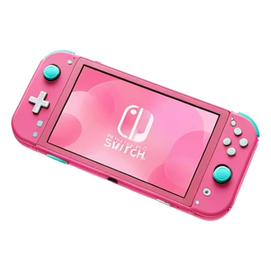 Pink Nintendo switch lite sticker