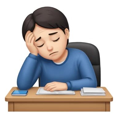 fell asleep at work sticker