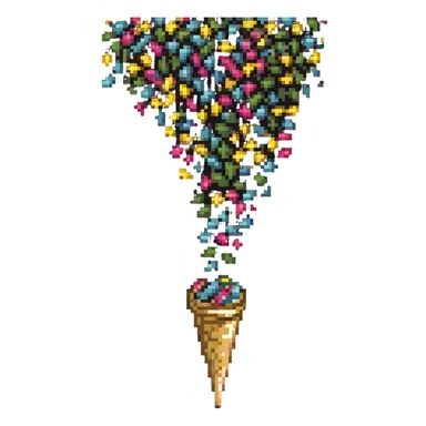 party confetti cone popper shooting sparkly confetti sticker