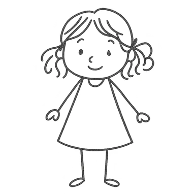 girl in green dress sticker