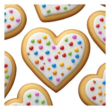 Cookie heart with 8 minutes sticker