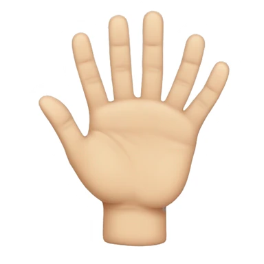 folded hand except middle finger and ring finger sticker