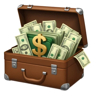 open wifi money filled briefcase sticker
