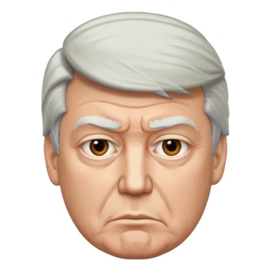 Donald Trump cross face sticker