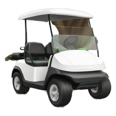 Golf cart crashed into tree sticker