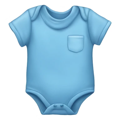 Plain blue baby’s onesie shirt sticker