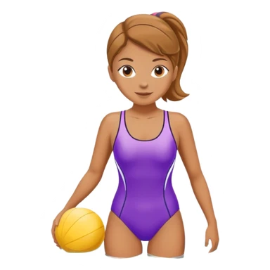 Swimmer woman sticker