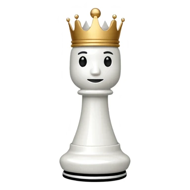 white king plastic chess pieces sticker