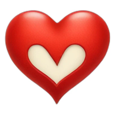 Coeur rouge amour infinie sticker