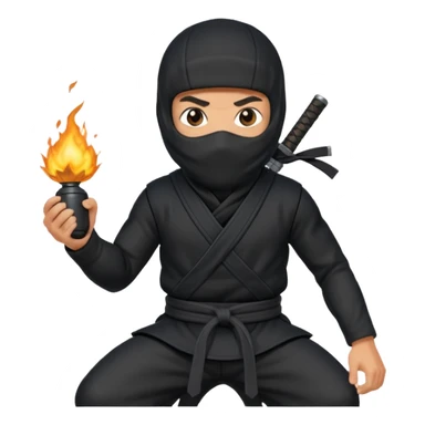 ninja with bomb sticker