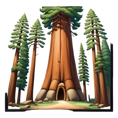 mariposa grove of sequoias, yosemite sticker