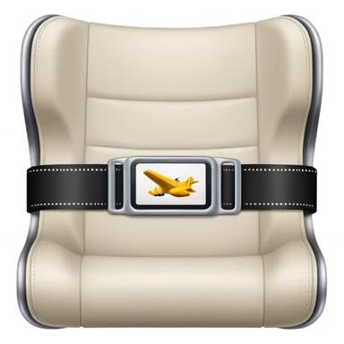 plane seat belt sticker
