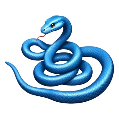 blue snake sticker