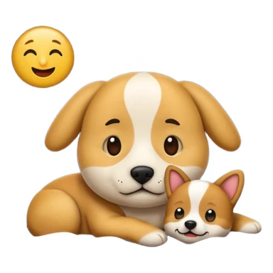 crea un emoji de buenas noches. Pon un texto : Buenas noches Javier y Tobi. Javier es una imagen de profesor y Tobi q sea imagen de un perro sticker