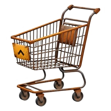 shopping cart broken sticker