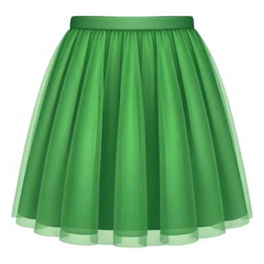 green tulle skirt sticker