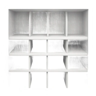 white sandpaper storage organizer slots front view sticker